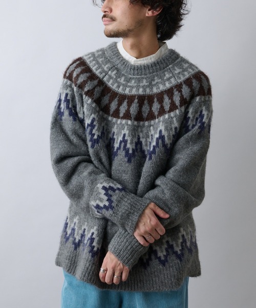 「CIAOPANIC TYPY」 長袖ニット LARGE グレー メンズ_画像2