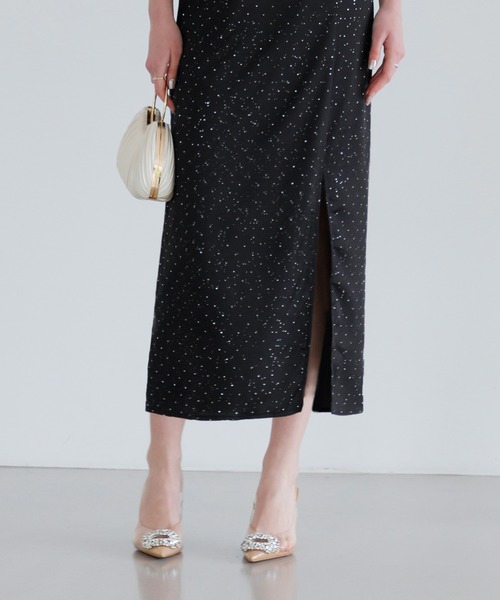 Leja（レジャ） ドレス 「LEJA」チュールフラワーモチーフドット