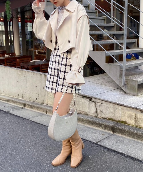 「one after another NICE CLAUP」 トレンチコート MEDIUM ベージュ レディース_画像6