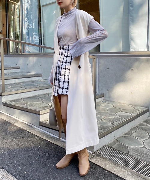 「one after another NICE CLAUP」 トレンチコート MEDIUM ベージュ レディース_画像8