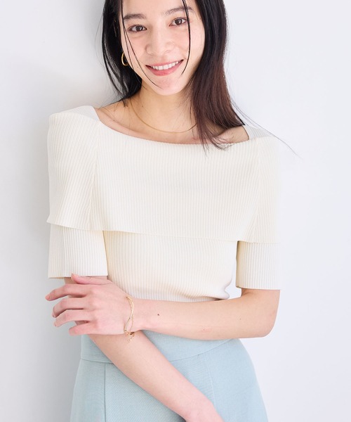 VIS（ビス） ニット セーター 「アンチピリング/UVケア/洗える