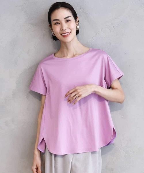 MICHEL KLEIN（ミッシェルクラン） tシャツ 「接触冷感」立体