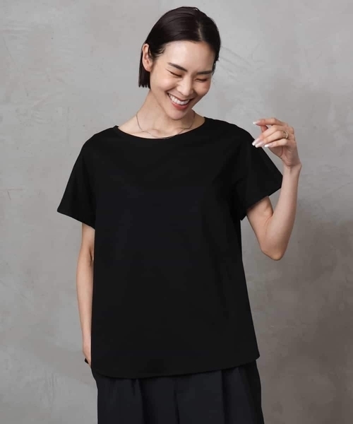 tシャツ 「接触冷感」立体カットソー レディース