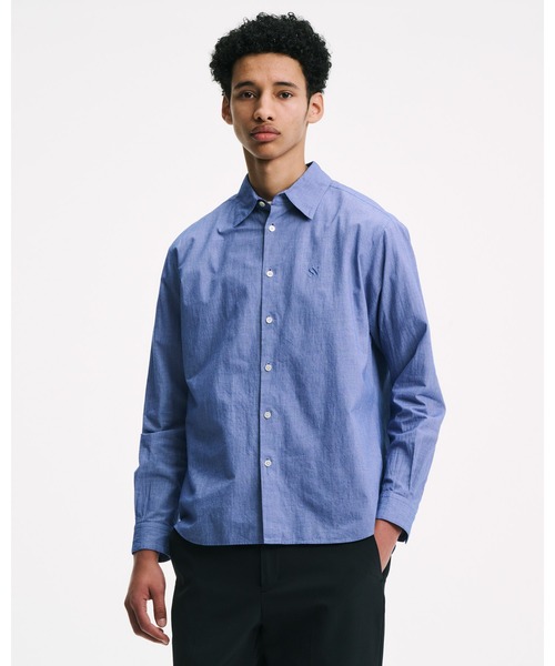 SOPHNET.（ソフネット） シャツ VOILE WASHER REGULAR-FIT SHIRT