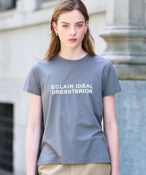 tシャツ クリア天竺ロゴTシャツ レディース