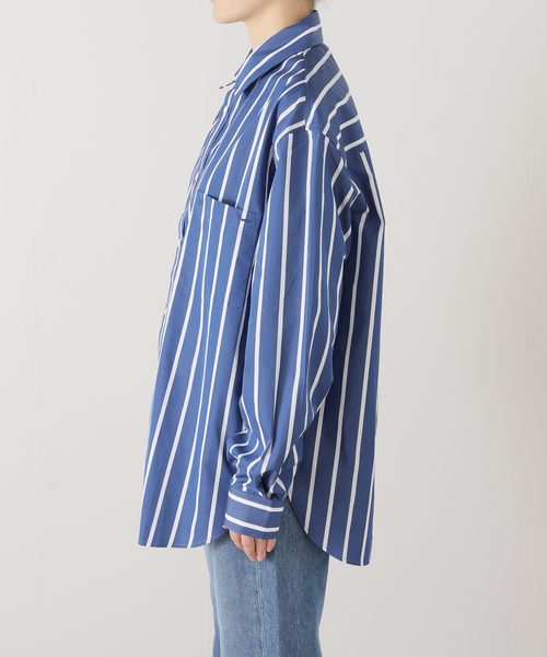 未使用☆ MATTEAU マトー ストライプシャツ 1 MATTEAU/マトー】CLASSIC STRIPE SHIRT｜ベーセーストックの