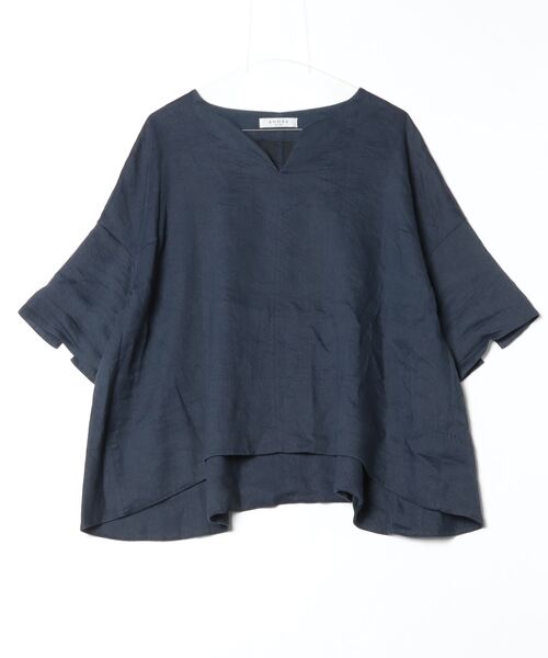 「ADORE」 7分袖ブラウス 38 ネイビー レディース