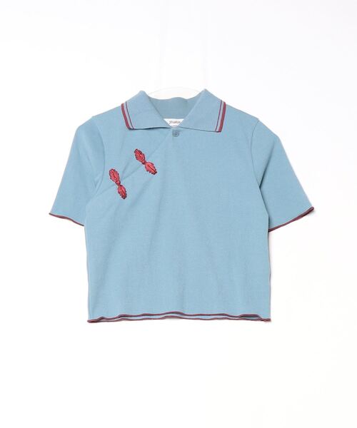 「jouetie」 半袖ポロシャツ MEDIUM ブルー レディース
