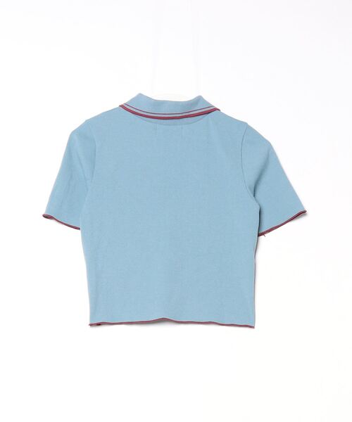 「jouetie」 半袖ポロシャツ MEDIUM ブルー レディース jouetie 「jouetie」 半袖ポロシャツ MEDIUM ブルー レディース