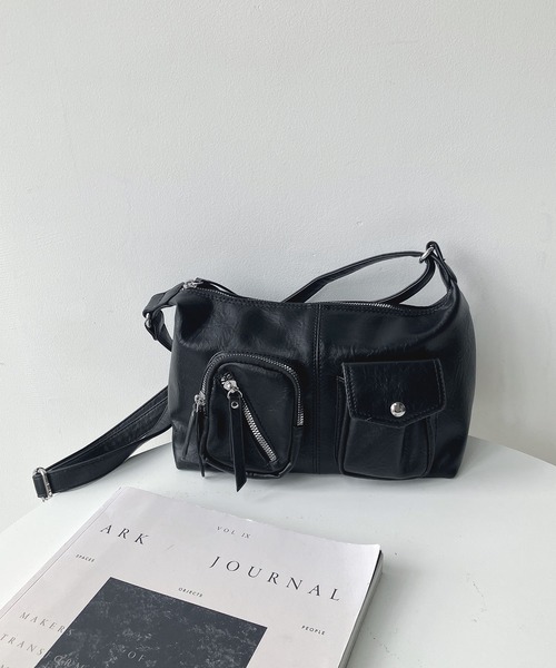 AS KNOW AS（アズノゥアズ） ショルダーバッグ バッグ ダブルポケット