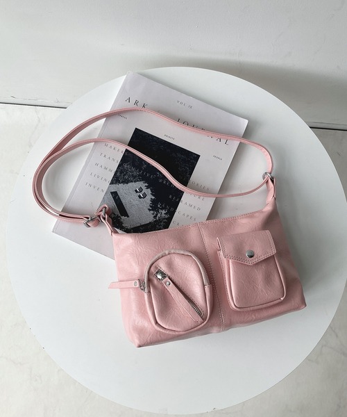 AS KNOW AS（アズノゥアズ） ショルダーバッグ バッグ ダブルポケット