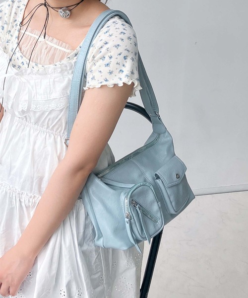 AS KNOW AS（アズノゥアズ） ショルダーバッグ バッグ ダブルポケット