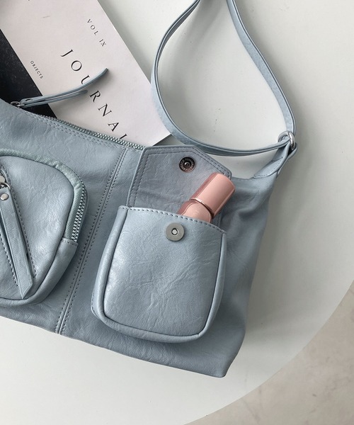 AS KNOW AS（アズノゥアズ） ショルダーバッグ バッグ ダブルポケット