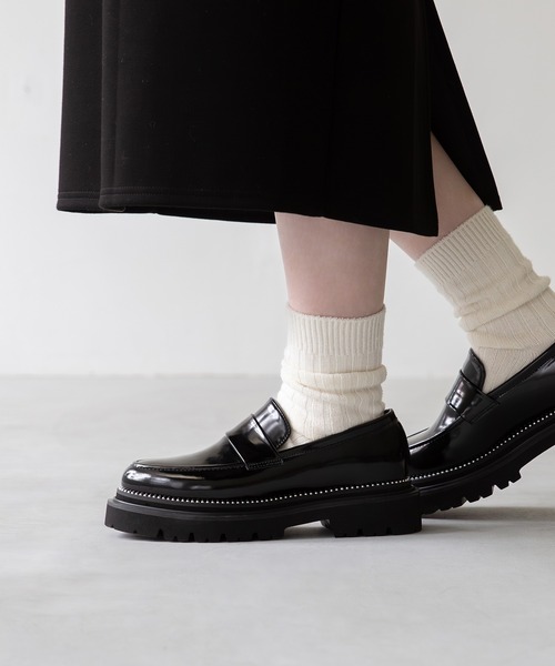 「menue」 シューズ 24.0cm ブラック レディース_画像7