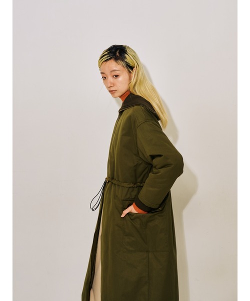Pretty Green モッズコート オリーブ オリーブデオリーブ OLIVE des コート モッズ ミドル ファー フード