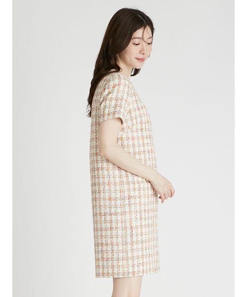 CELFORD（セルフォード） ワンピース ハーフスリーブツイードミニ