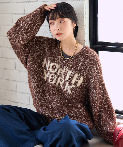 FREAK'S STORE（フリークスストア） ニット セーター メランジ Vネック