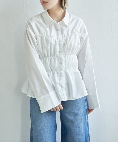notch. ブラウス シャツ ブロードシャーリングシャツ レディース