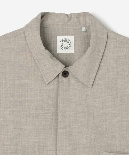 ♪ 新品同様　オーシバル　オーチバル　ウールシャツ　ジャケット　ＭーＬ ORCIVAL シャツ | 3ボタンシャツジャケット MEN メンズ : ZOZOTOWN