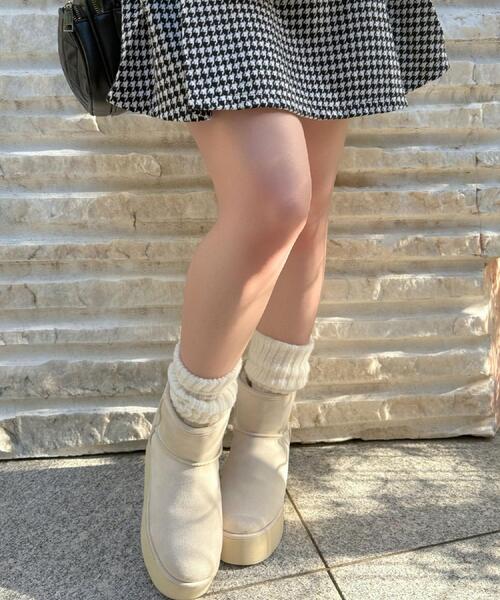 ESPERANZA ブーツ 「EC先行販売」フェイクファー付き2WAY