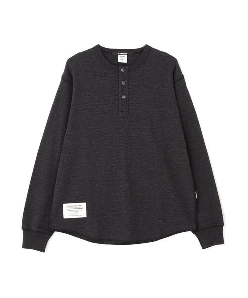AVIREX（アヴィレックス） ヘンリーネック tシャツ HONEYCOMB WAFFLE L