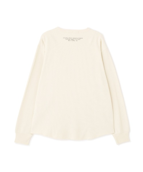 AVIREX（アヴィレックス） ヘンリーネック tシャツ HONEYCOMB WAFFLE L
