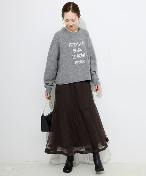 SLOBE IENA（スローブイエナ） ニット セーター エンブロイダリー