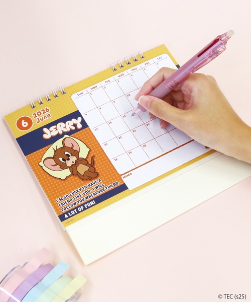 手帳 「公式」トムとジェリー 2026卓上カレンダー : ZOZOTOWN Yahoo!店