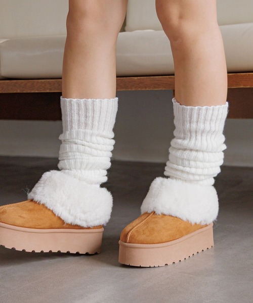 ブーツ スノーシューズ 厚底ムートンサボ/AND YUA ANY/571611 キッズ 子供 女の子 | GLOBAL WORK | 09