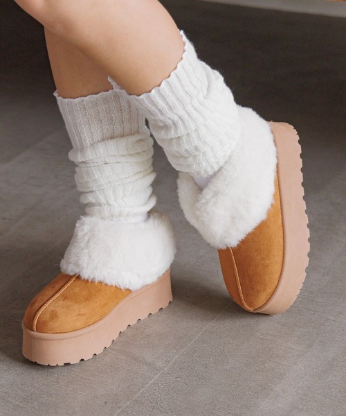 ブーツ スノーシューズ 厚底ムートンサボ/AND YUA ANY/571611 キッズ 子供 女の子 | GLOBAL WORK | 10