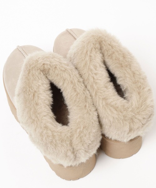 ブーツ スノーシューズ 厚底ムートンサボ/AND YUA ANY/571611 キッズ 子供 女の子 | GLOBAL WORK | 21