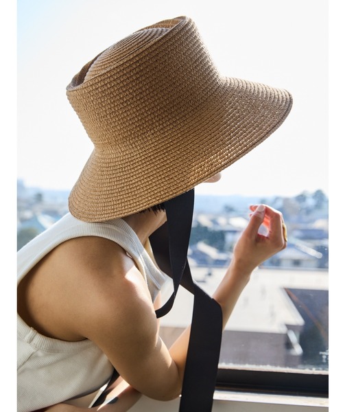 「AIC.」 ストローハット FREE ベージュ レディース_画像9