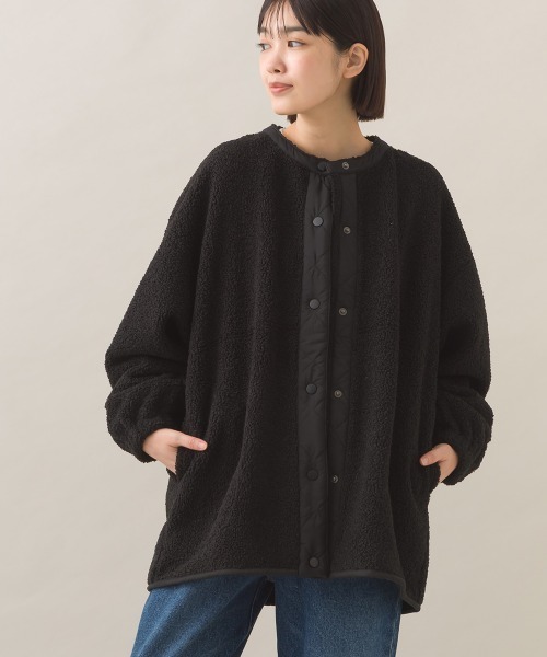 OMNES（オムネス） ブルゾン アウター ボアオーバーサイズスナップ