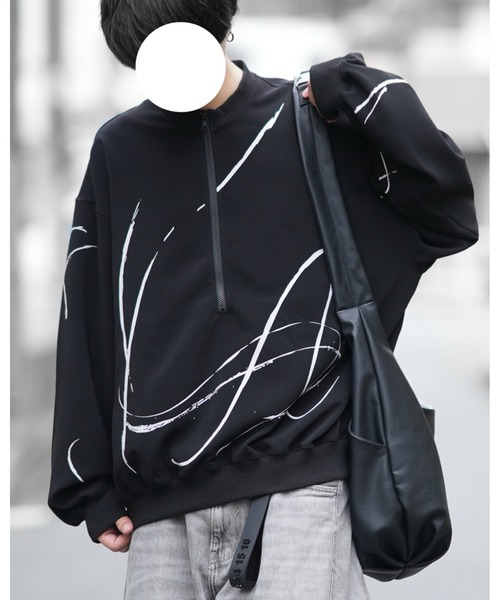 DOOPZ（ドープス） トレーナー スウェット Half Zip Paint Sweat