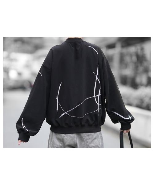DOOPZ（ドープス） トレーナー スウェット Half Zip Paint Sweat