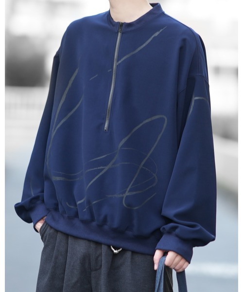 DOOPZ（ドープス） トレーナー スウェット Half Zip Paint Sweat
