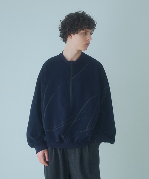 DOOPZ（ドープス） トレーナー スウェット Half Zip Paint Sweat