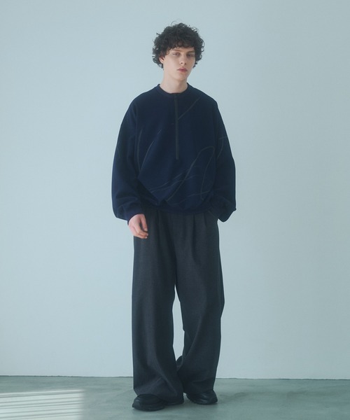 デュアルロゴ ハーフジップ スウェット デュアルロゴ ハーフジップ スウェット – EGOZARU ONLINE STORE
