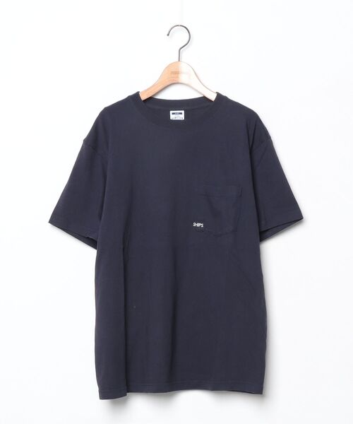 SHIPS（シップス） 刺繍半袖Tシャツ L ネイビー メンズ : ZOZOTOWN