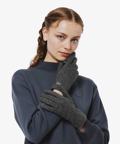 LACOSTE（ラコステ） 手袋 カシミヤブレンドジャージグローブ