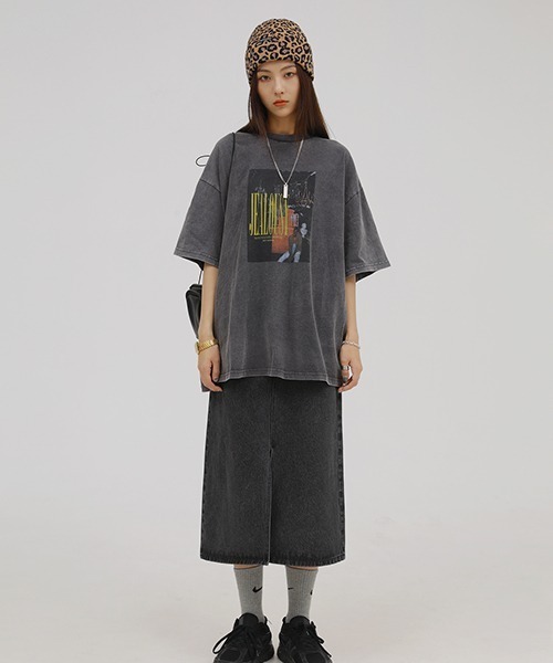 「MASONPRINCE」 半袖Tシャツ X-SMALL ダークグレー メンズ_画像3