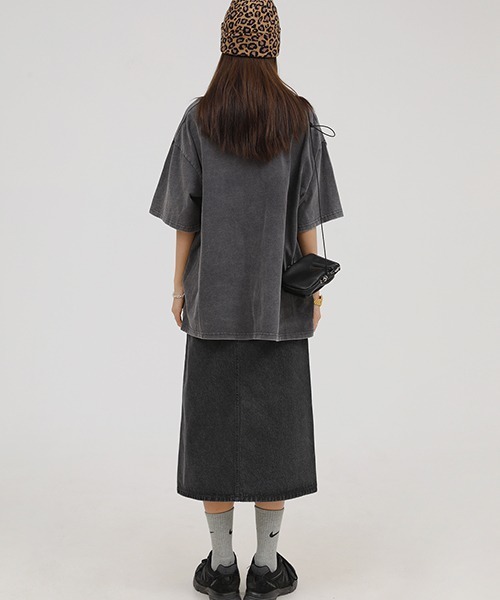 「MASONPRINCE」 半袖Tシャツ X-SMALL ダークグレー メンズ_画像5