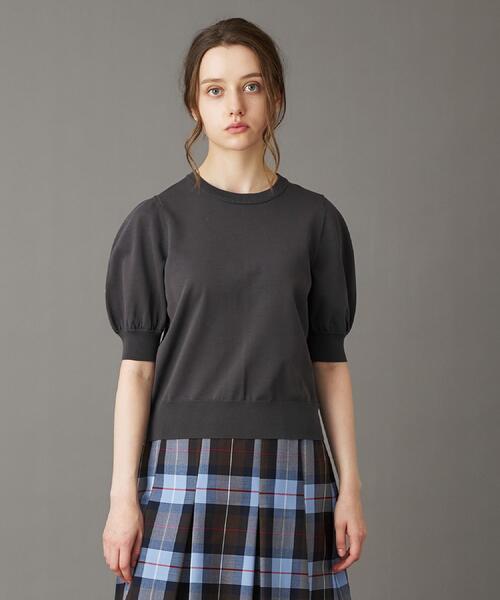 「DRESSTERIOR」 半袖ニット 36 グレー レディース_画像3