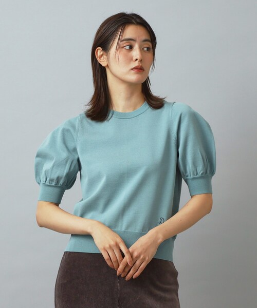 「DRESSTERIOR」 半袖ニット 36 グレー レディース_画像6