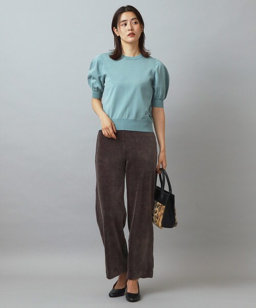 「DRESSTERIOR」 半袖ニット 36 グレー レディース_画像8