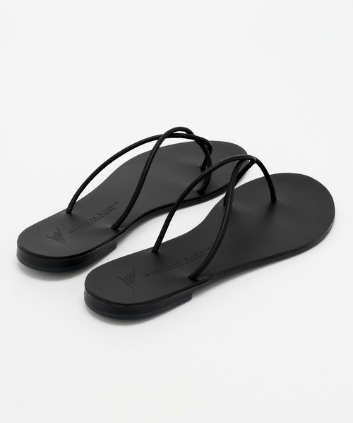 「NICOLAS LAINAS」 フラットサンダル 38inch シルバー レディース_画像6
