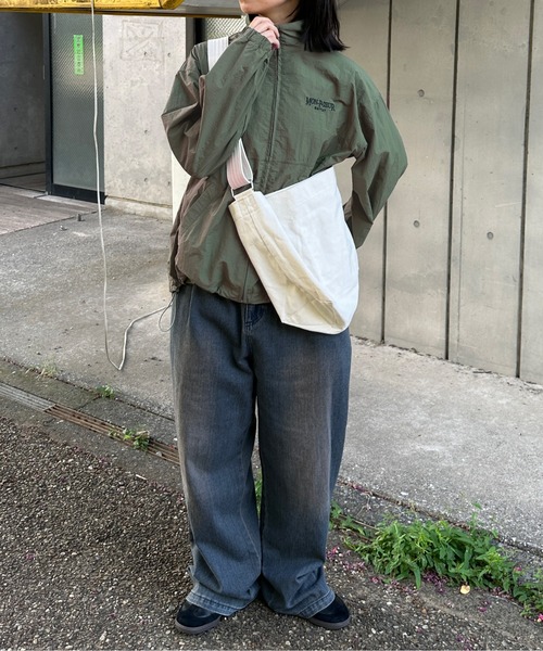 「kutir」 ナイロンブルゾン LARGE ブラック レディース_画像6