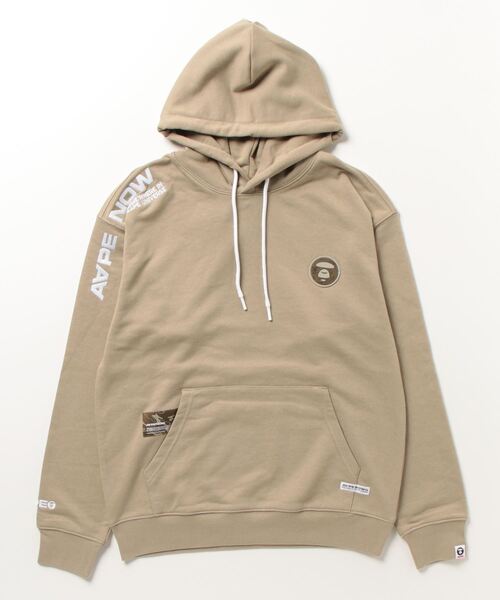 「AAPE BY A BATHING APE」 プルオーバーパーカー X-LARGE ダークベージュ メンズ_画像2