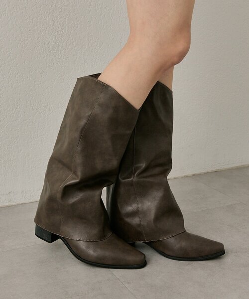 M-LINE ブーツ 「mline」カバーロングブーツ レディース : ZOZOTOWN