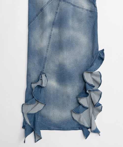 MAISON SPECIAL（メゾンスペシャル） ワンピース Frill Denim Dress